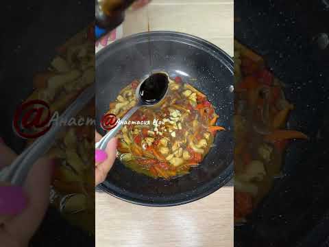 Лапша удон с курицей. Идея ужина