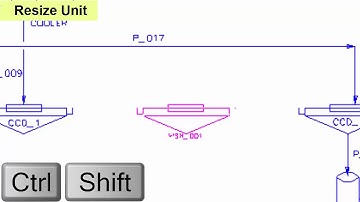 SysCAD Tutorial - Section 7.5 Part 5 Using Arrow Keys to Move, Resize and Rotate Units