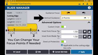 Blade Wear and Focus Point Change EarthWorks