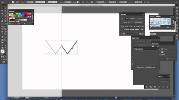 Illustrator : How To Create Zigzags Vector Designs Using Free MirrorMe Plugin / Mirror