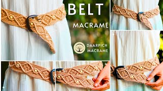 Macrame Belt Tutorial | Handmade Boho Waist Belt DIY