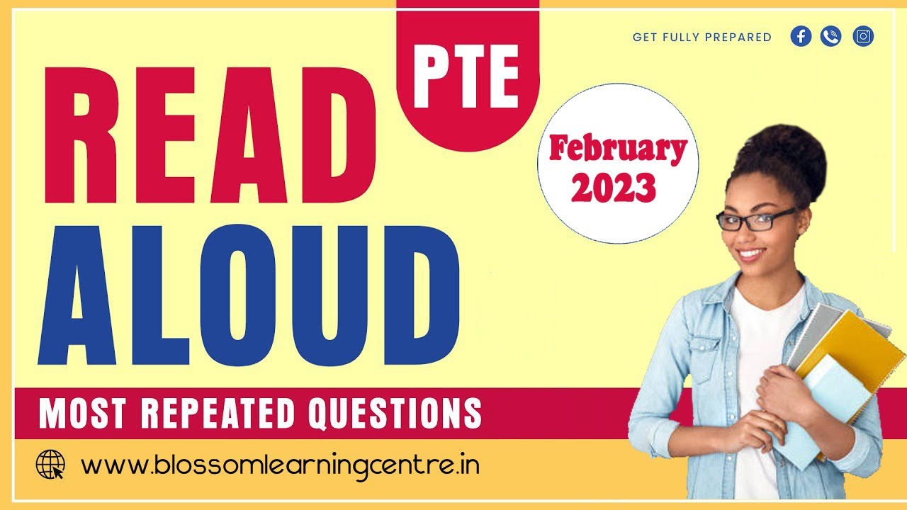 PTE Speaking Read Aloud Exam Repeated Prediction January 2023 ll