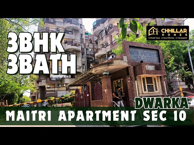 3BHK 3BATH Dwarka Sector 10 #society #flat #3bhk #apartment #forsale #dwarkadelhi #property #sale class=
