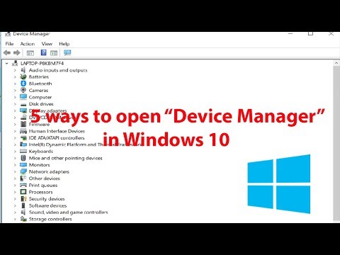 Video: How To Enter Device Manager