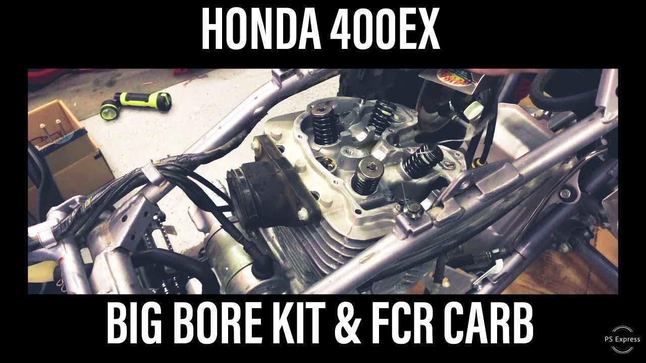 Honda 400EX Big Bore Kit and FCR Carburetor Install - YouTube