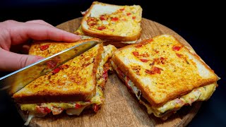 These sandwiches will disappear in a second! Easy Ingredient Breakfast Recipe!