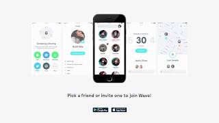 Wave Let’s Meet App - Share your LIVE locations between friends screenshot 1