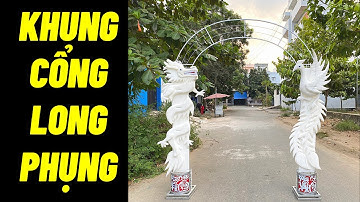 Khung cổng hoa long phụng trang trí đám cưới | ABshop.com.vn 1223
