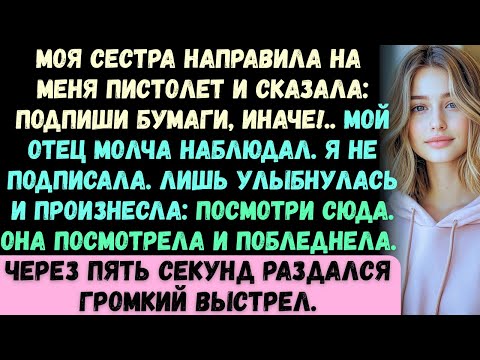 Моя сестра приставила ко мне ПИСТОЛЕТ и сказала: Подпишешь бумаги —или…! Я просто улыбнулся и сказал
