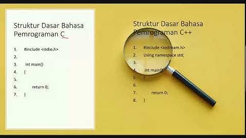 2. Bahasa Pemrograman C dan C++  - Struktur Dasar