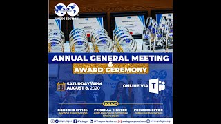 SPE Lagos Section Annual General Meeting & Awards Ceremony - August 8, 2020
