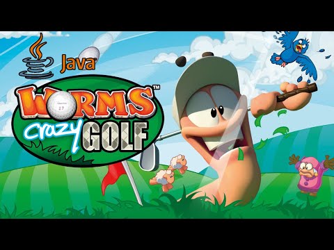 Worms Crazy Golf (2007) - JAVA game walkthrough / Прохождение