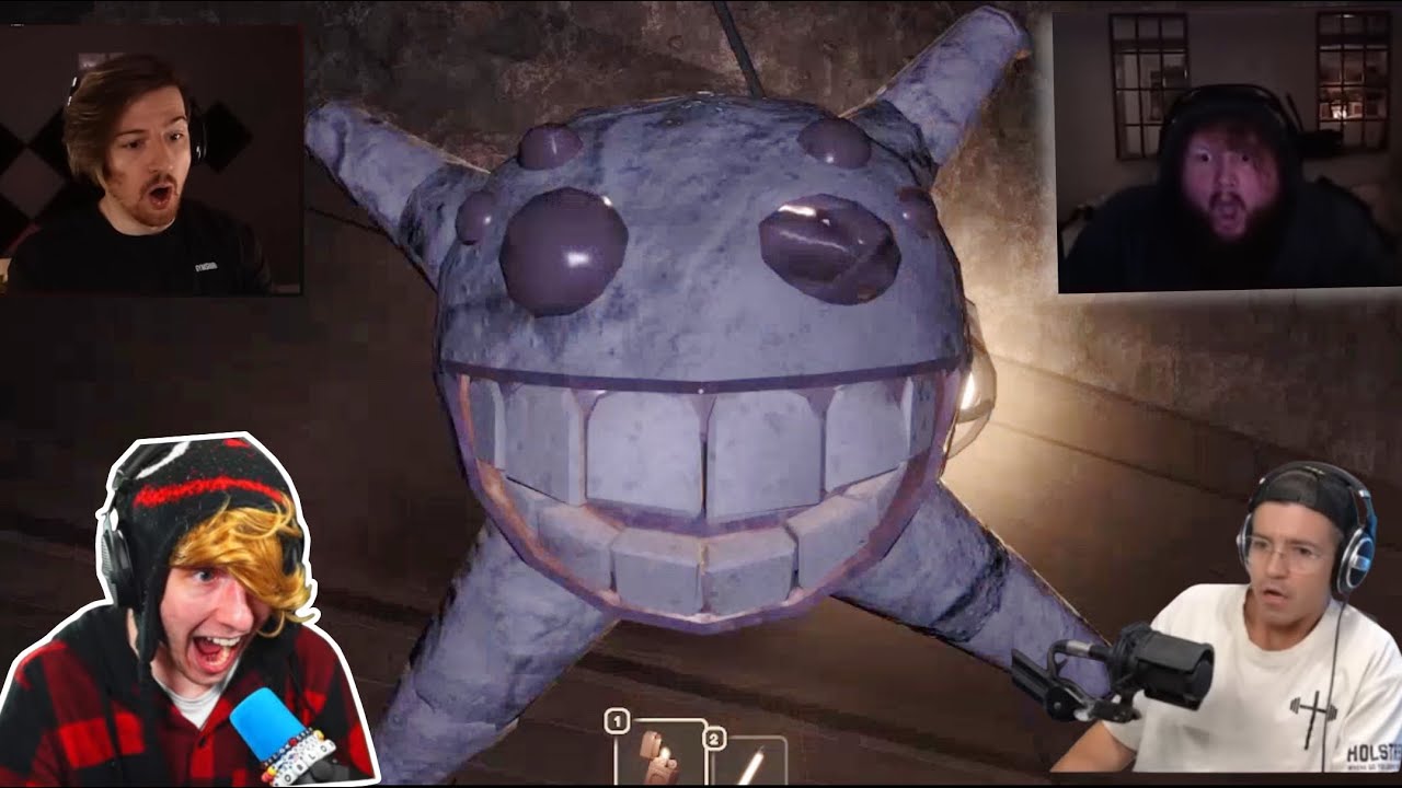 Реакция ютуберов на смех в Doors Floor 2