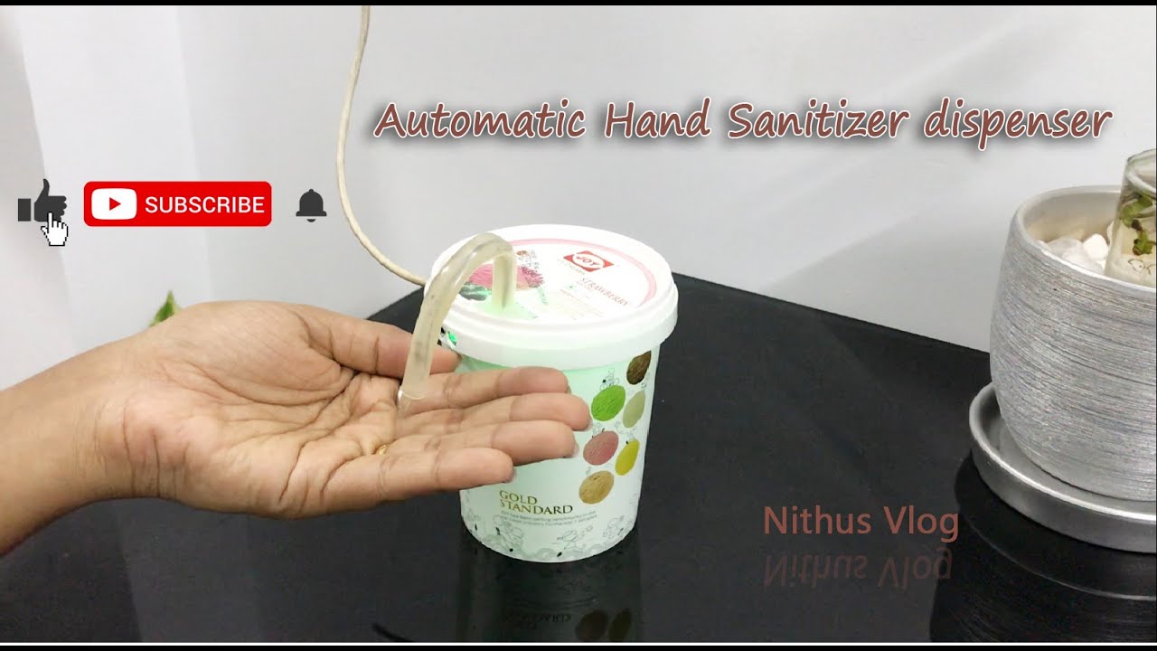 DIY Automatic Hand Sanitizer Dispenser YouTube