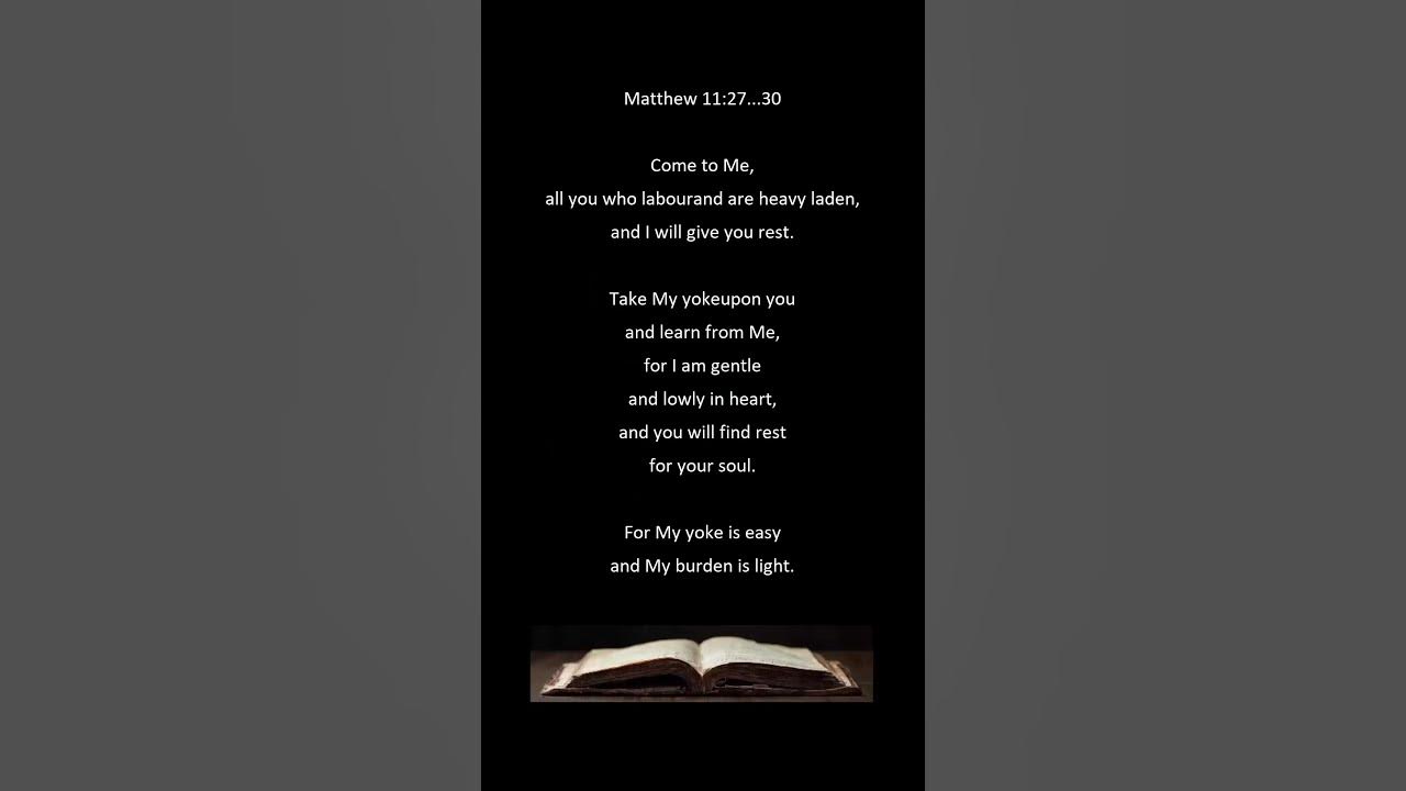 richness-and-beauty-of-god-s-word-matthew-11-27-30-youtube