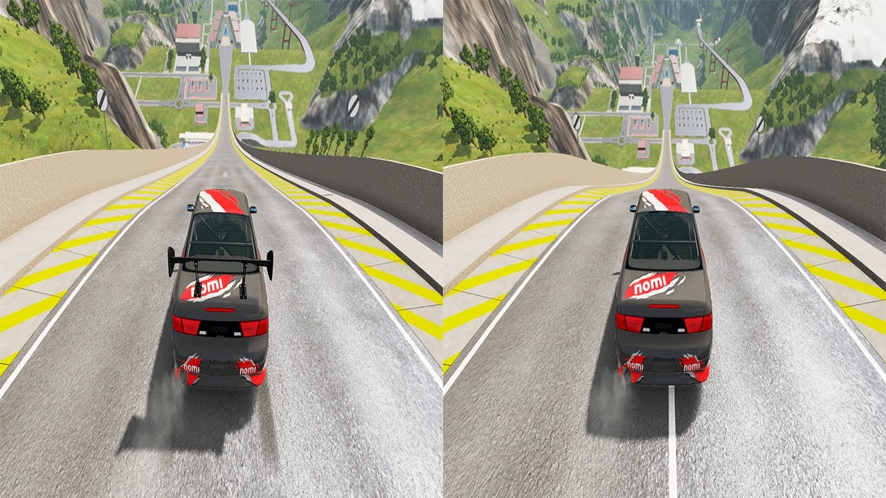 Spoiler vs No Spoiler BeamNG.Drive YouTube
