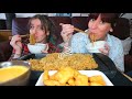  mukbang   nouilles nuggets mc do et sauce fromage 