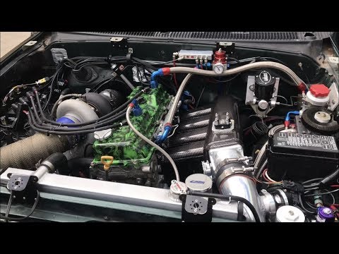 Ricky and Aaron Imada prepping their 9 second turbo 3RZ Tacoma for the 2019...