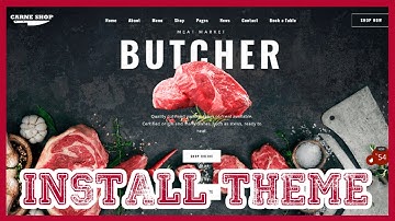 Butcher Meat WordPress Theme  Install Demo Content  - Elementor