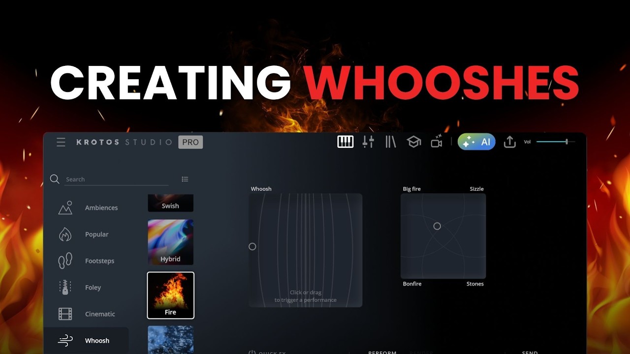 How to create Whoosh sound effects that move in Krotos Studio