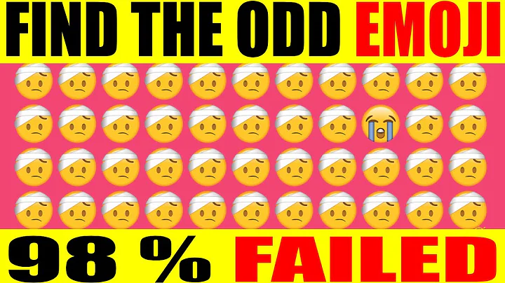 HOW GOOD ARE YOUR EYES TEST YOUR BRAIN POWER  | Find Odd Emoji | Emoji Puzzle Quiz | BRAIN THERAPY