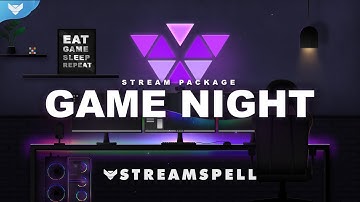 StreamSpell | Game Night Stream Package │ Twitch Overlays for OBS Studio, Streamlabs
