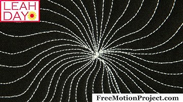Super Easy Free Motion Quilting Tutorial - Wobbly Cosmos with Leah Day