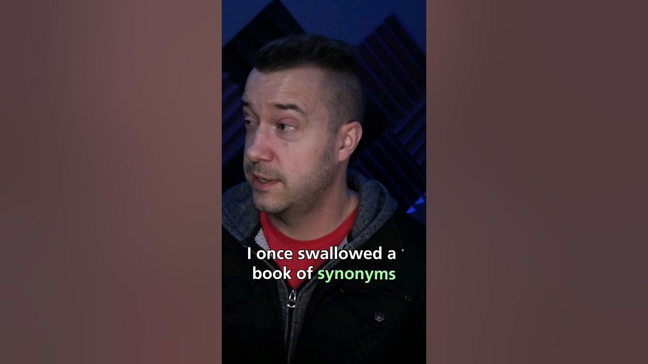 swallowed a book of synonyms DadJokes YouTube