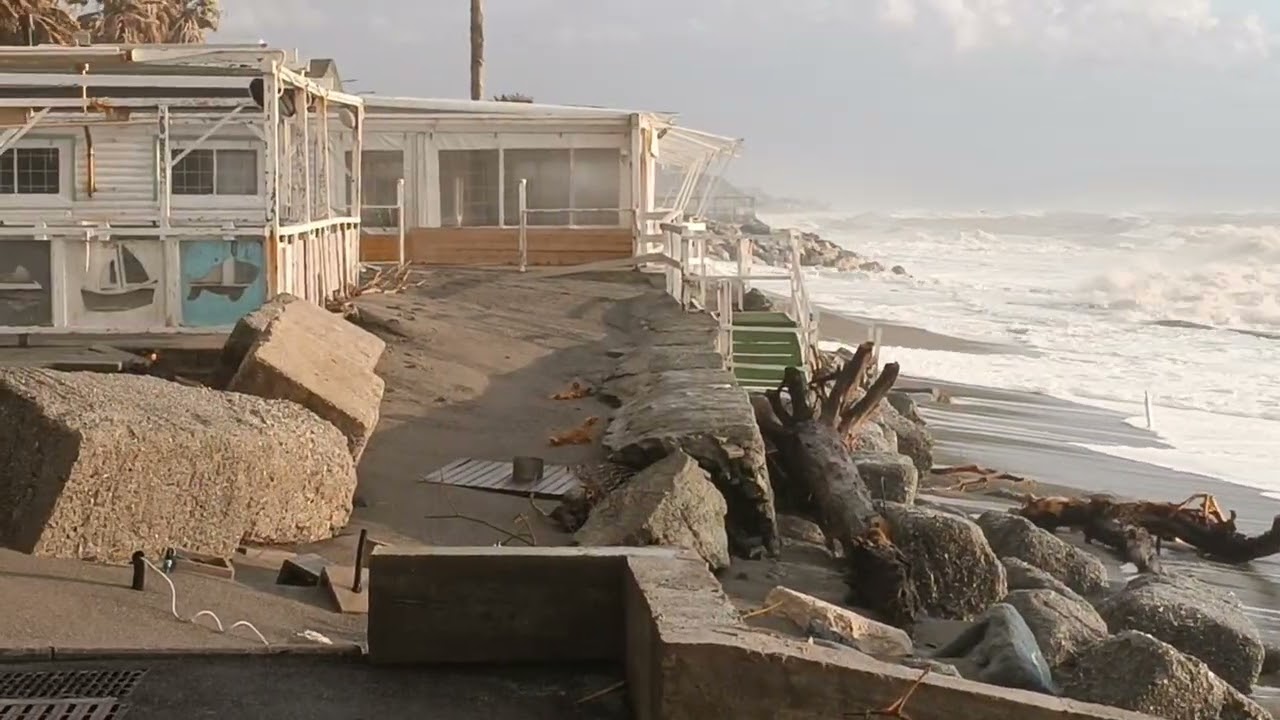 FALERNA MARINA MAREGGIATA #maltempo 