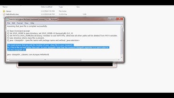Run java class file from command prompt