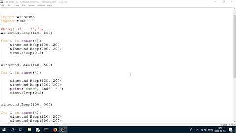 Python Programozás Oktatás: Zenélés (winsound)