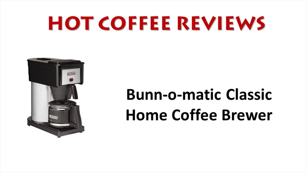 Bunnomatic Classic Home Coffee Maker Review YouTube