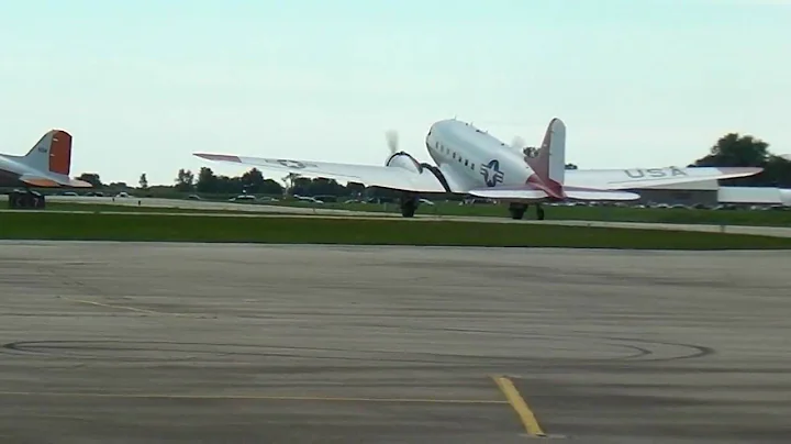 DC-3 and C-47 Fly-in "The Last Time" leaving for Oshkosh