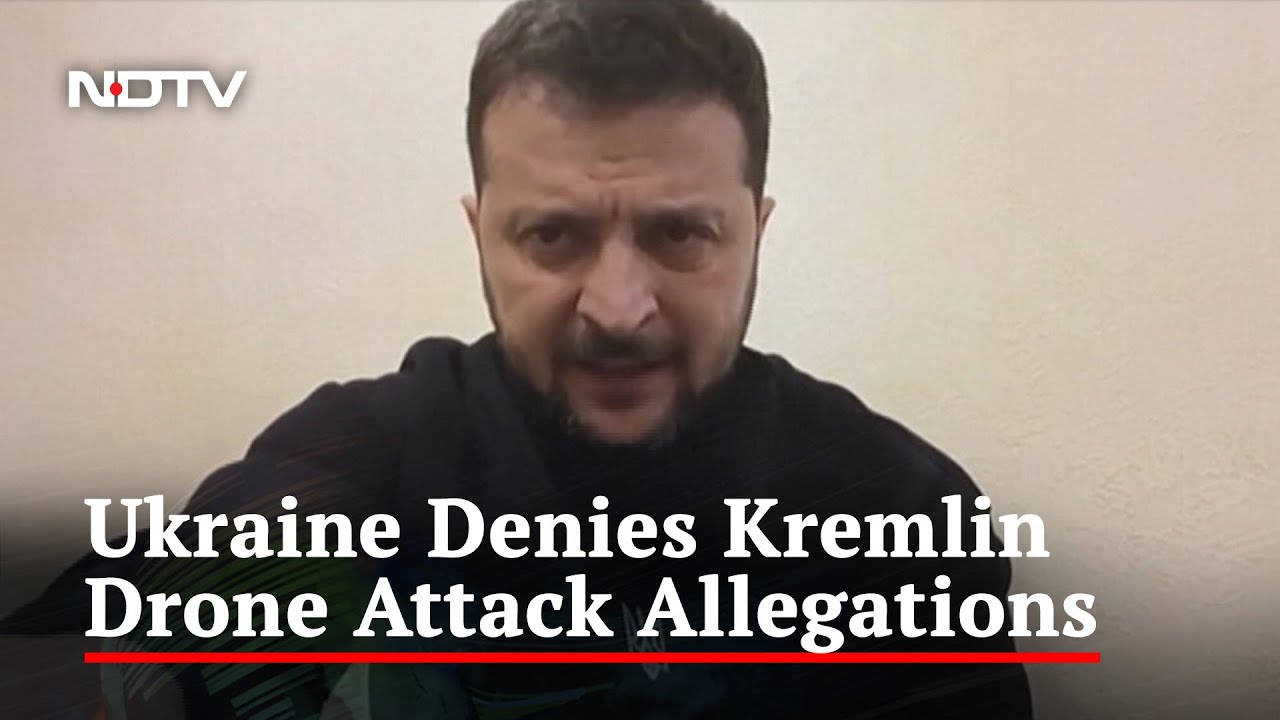 "Nothing To Do With...": Ukraine Denies Kremlin Drone Attack Allegations