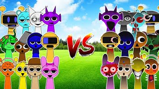 All Sprunki Characters vs All Evil Sprunki Characters!