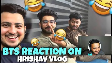 BTS REACTION ON HRISHAV VLOG 😂 #dynamo #hydra