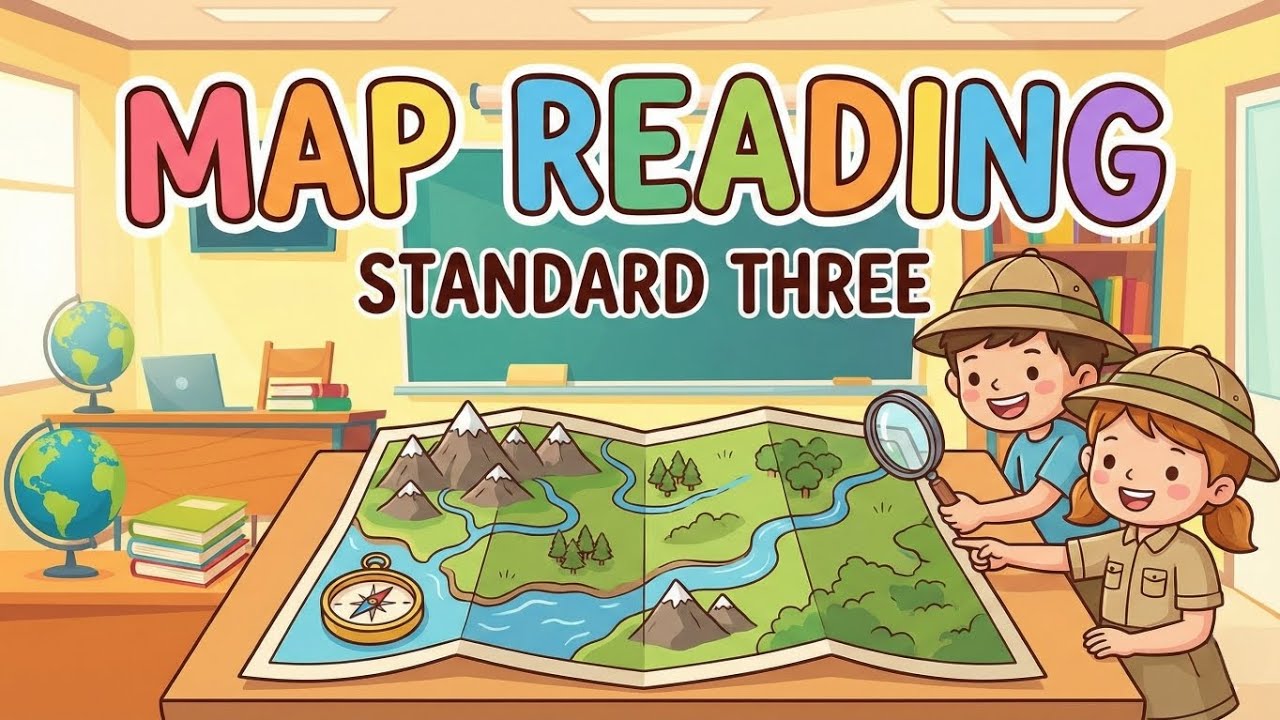 Map Reading | My English Book Three | STD 3rd | English 