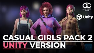 Download lagu CASUAL WEAR GIRLS PACK 2 | UNITY demo | Game-ready 3D characters