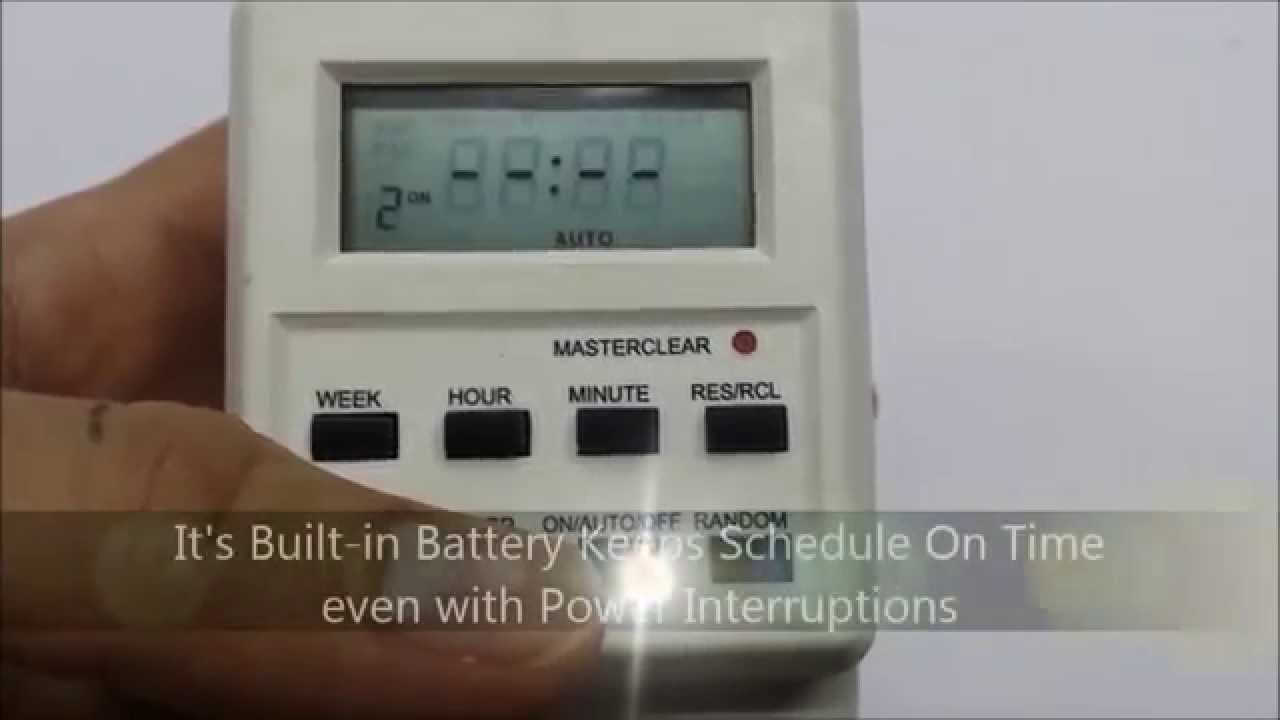 Masterclear timer instructions