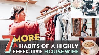 7 Habits of a Highly Effective Housewife | Homemaking tips that will save you time and money!