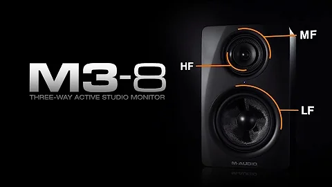 Les enceintes de monitoring M-AUDIO M3-8 (vidéo de La Boite Noire)