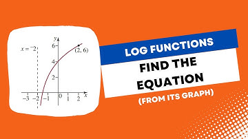 Finding The Equation of a Logarithm Function From its Graph (Without a Calculator)