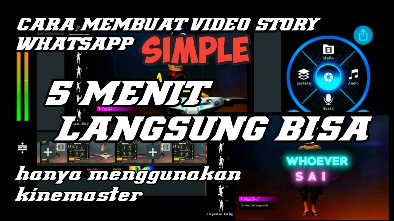 Cara cepat edit video free fire di kinemaster - YouTube