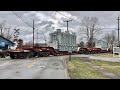 Rare Train!  2 Huge Oversize Loads On Push Pull Special Train!  Cincinnati Eastern Railroad, Part 1