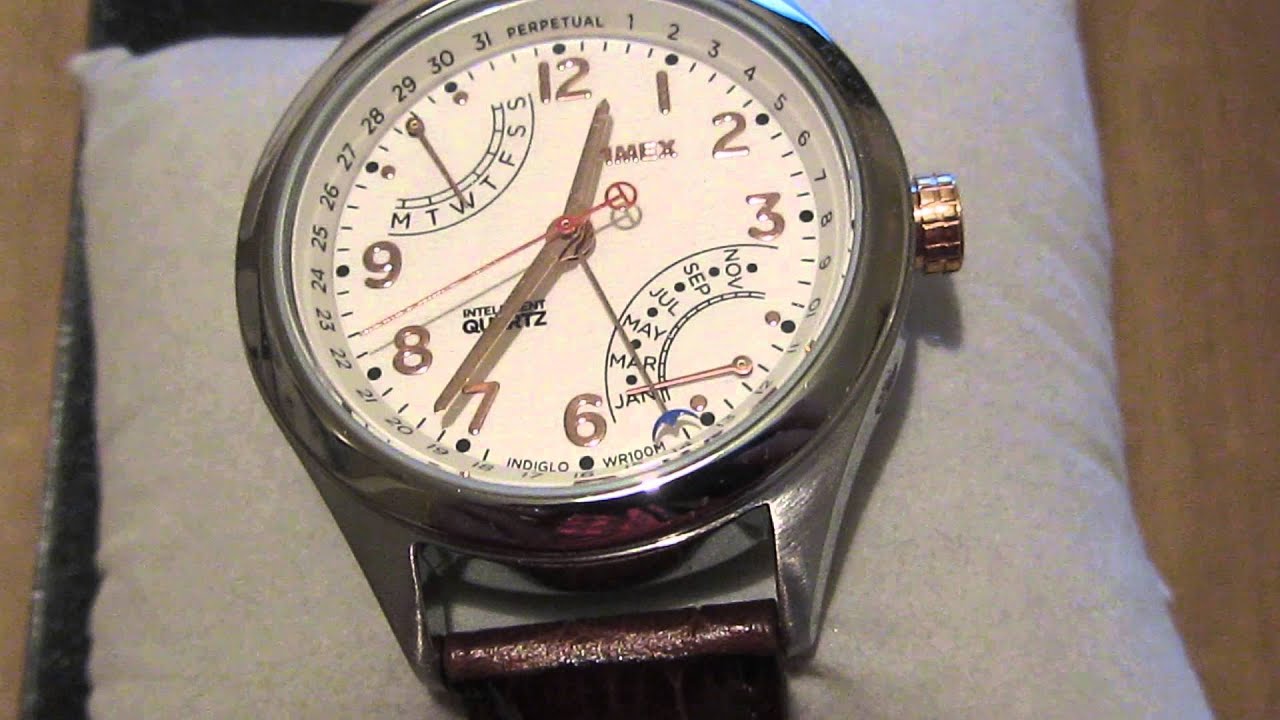 timex perpetual calendar setting