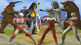 ULTRAMAN JACK VS DELUSION ULTRASEVEN, GUDON VS 80 GOMORA ZETTON 🆚 ALIEN DADA ウルトラマンファイティングエボリューション3