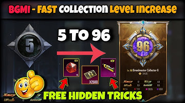 BGMI COLLECTION LEVEL FAST INCREASE || Bgmi में collection level जल्दी kese बढ़ाए 