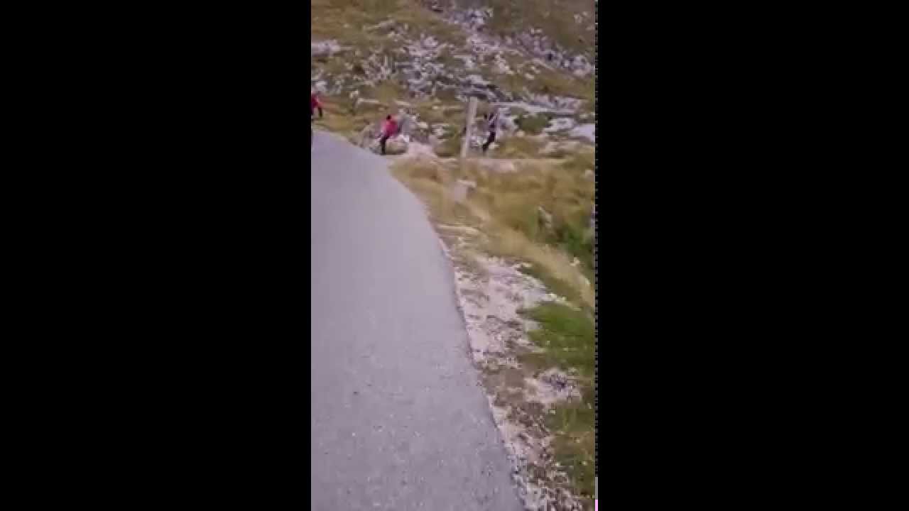 Ultimate Mangart road full descent MTB top speed extreme overtaking xt deore shifting