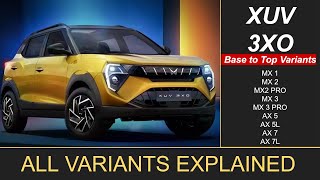 Mahindra XUV 3X0 All Variants Explained