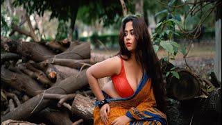 Unique village food | Hot photoshoot | Roohi roy | Saree Beauty | nandini nayek | saree fashion #07